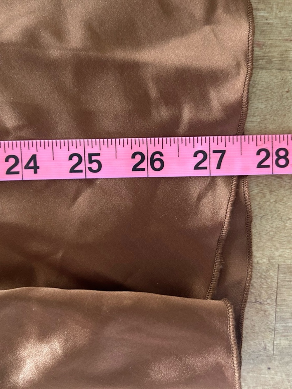 Express Bronze Brown Silk with Lace Trim Camisole - Picture 8 of 8